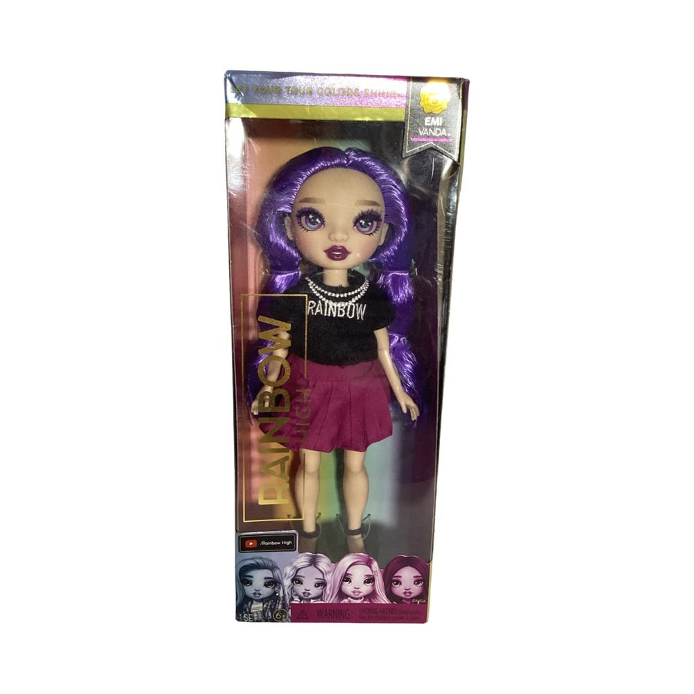 Rainbow High 11” Doll Emi Vanda Purple Hair & Eyes 2022 MGA Entertainment